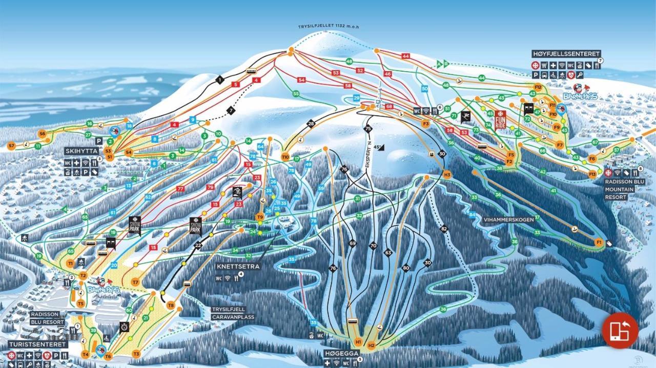 In The Middle Of Trysil Fjellet - Welcome Center - Apartment With 4 Bedrooms And Sauna - By Bike Arena And Ski Lift Εξωτερικό φωτογραφία